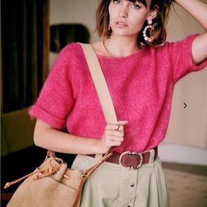 Sezane Paco jumper in red
